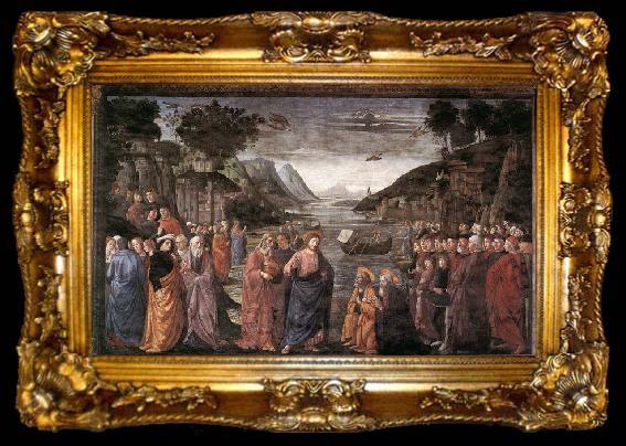 framed  GHIRLANDAIO, Domenico Calling of the First Apostles, ta009-2